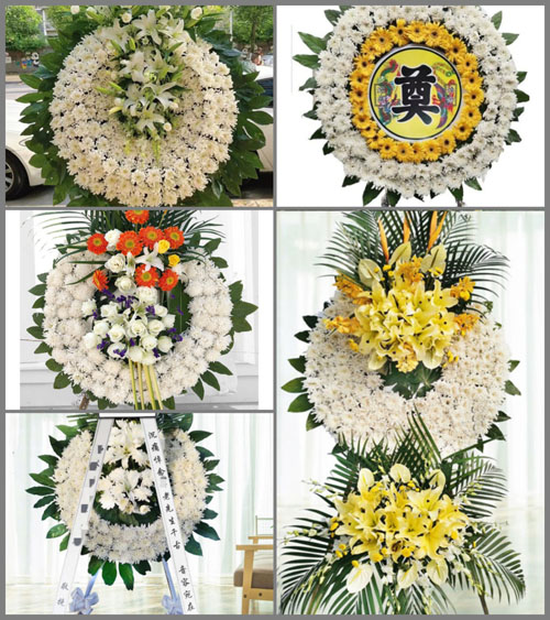 安徽宿州市灵璧县下楼镇田口村花圈速递